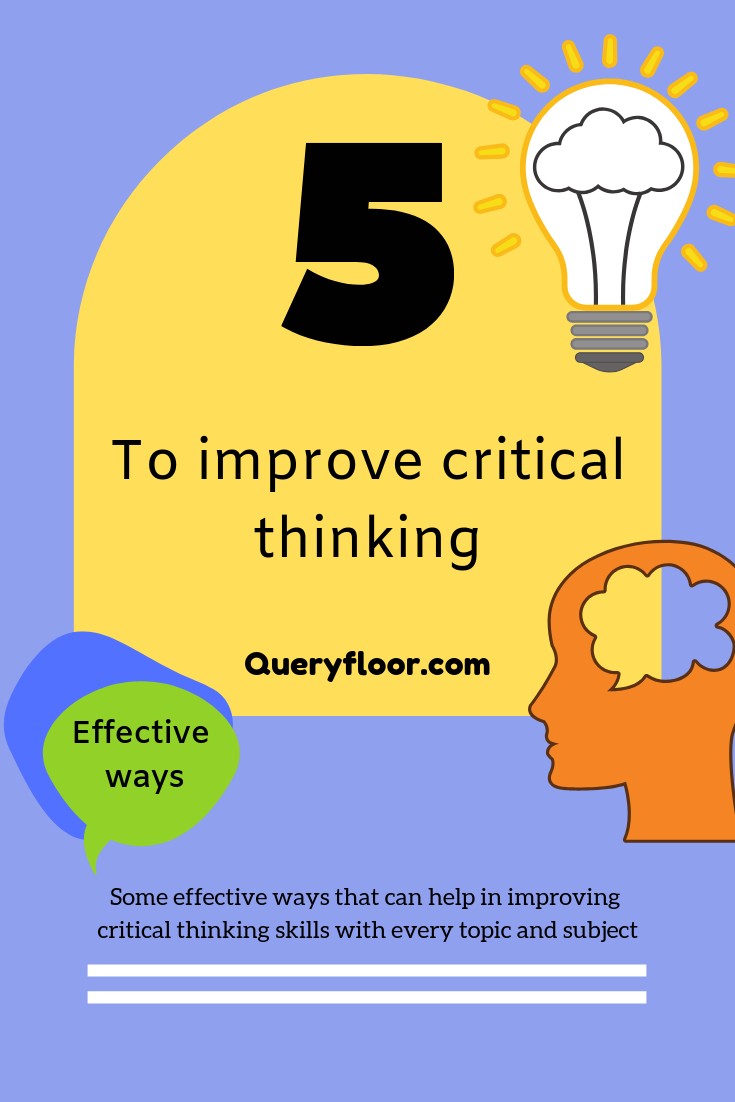 How to improve critical thinking