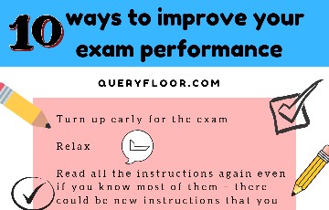 10 ways to improve your exam performance