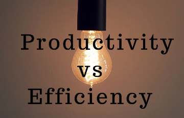 Productivity vs. Efficiency