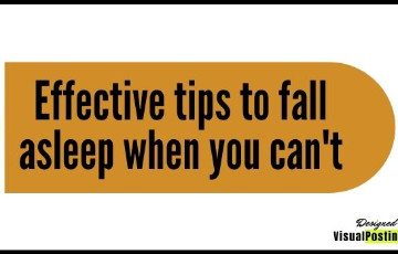 3 Effective tips to fall asleep when you can't