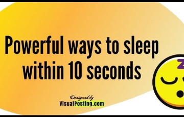 2 Powerful ways to sleep within 10 seconds