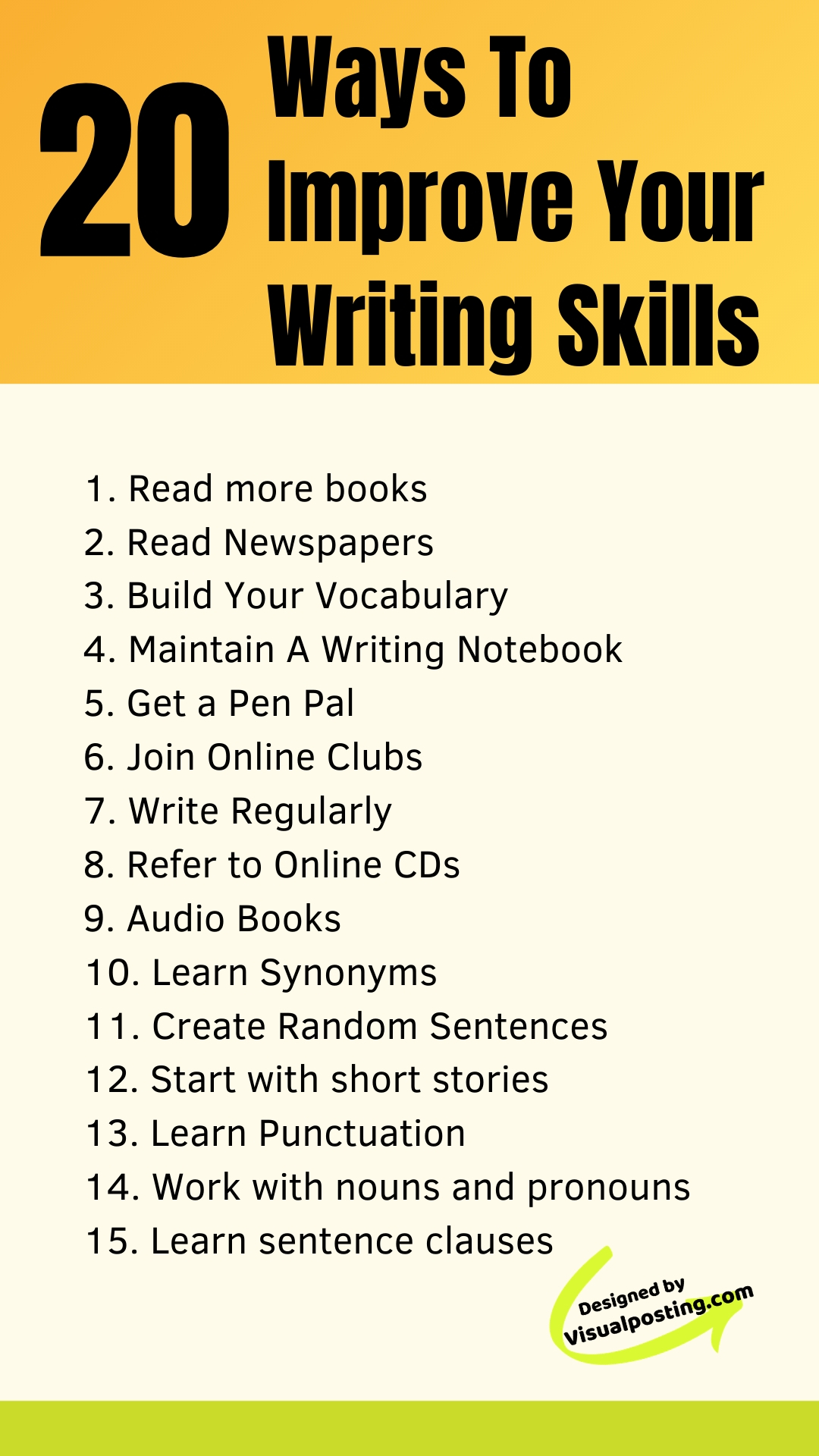 12 ways to improve your writing skills - Creativity